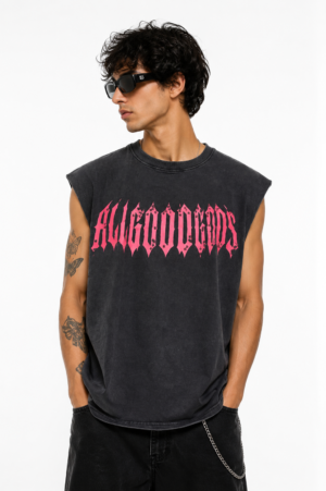 Ash Black Muscle Tee