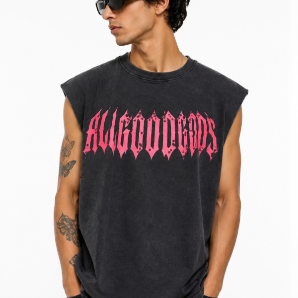 Ash Black Muscle Tee